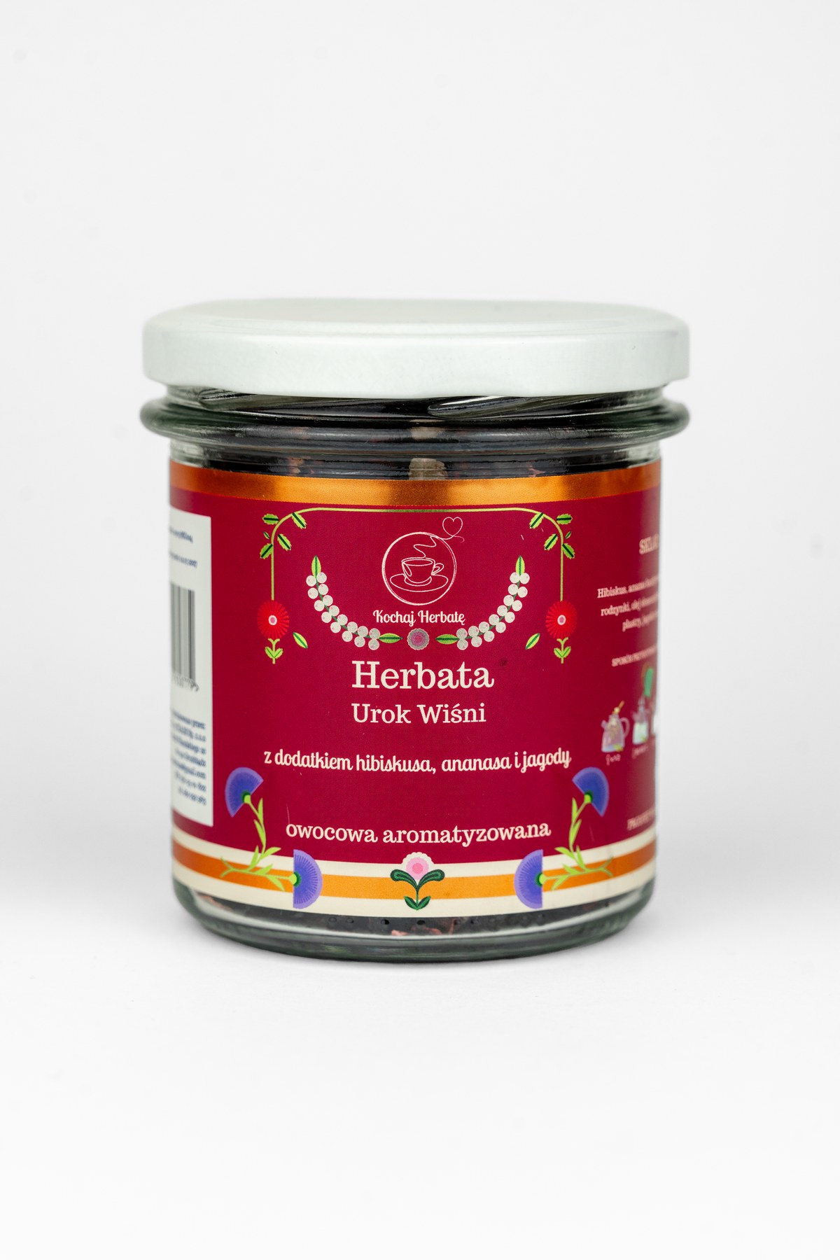 UROK WIŚNI – Herbata Owocowa Aromatyzowana 80 g-słoik - obrazek 3