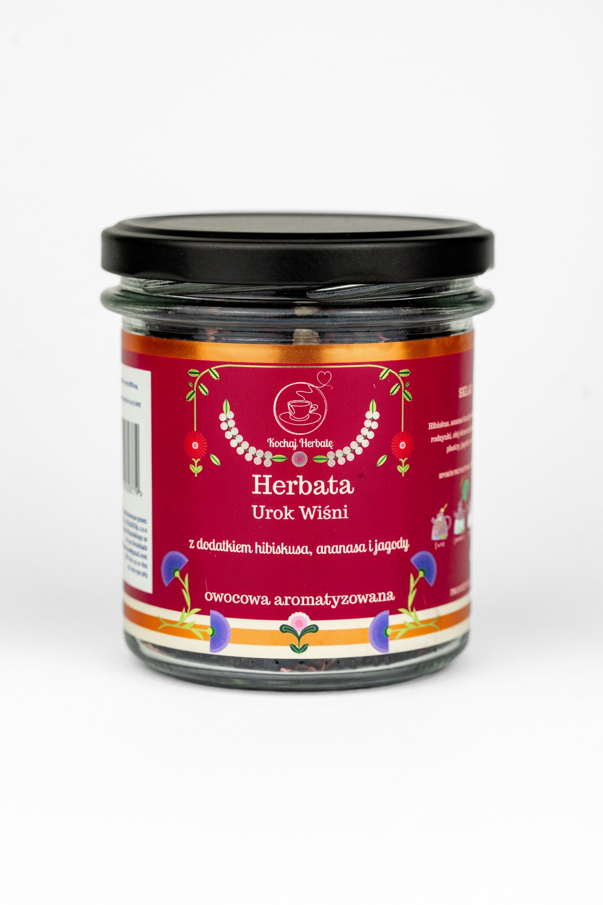 UROK WIŚNI – Herbata Owocowa Aromatyzowana 80 g-słoik - obrazek 4